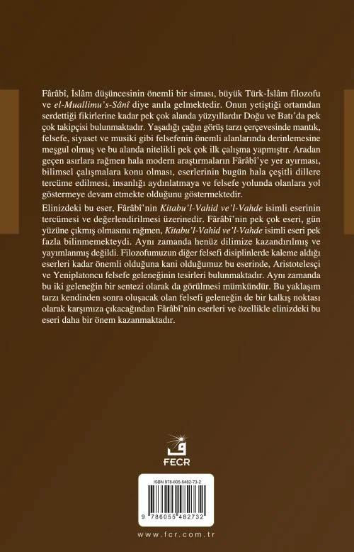 İslâm Düşüncesinde Bir Metafiziği Ve Fârâbî’nin El-Vahid Ve’l-Vahde İsimli Eseri - Görsel 2