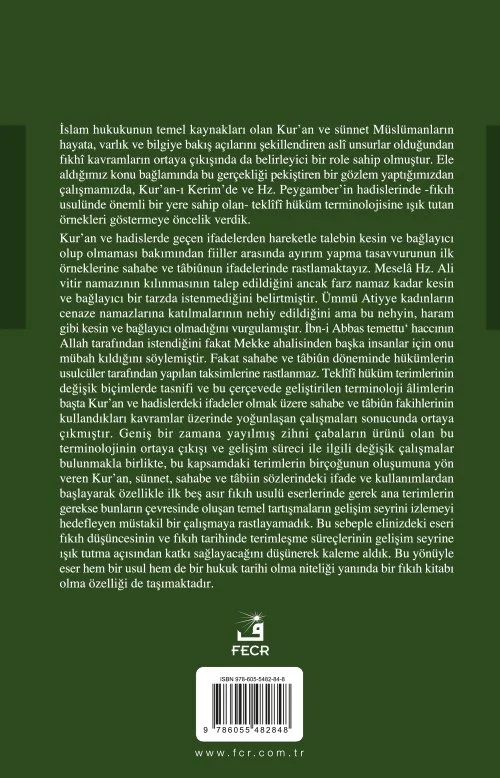 İlk Beş Asır Fıkıh Usulü Literatüründe Teklifî Hüküm Terminolojisi - Görsel 2