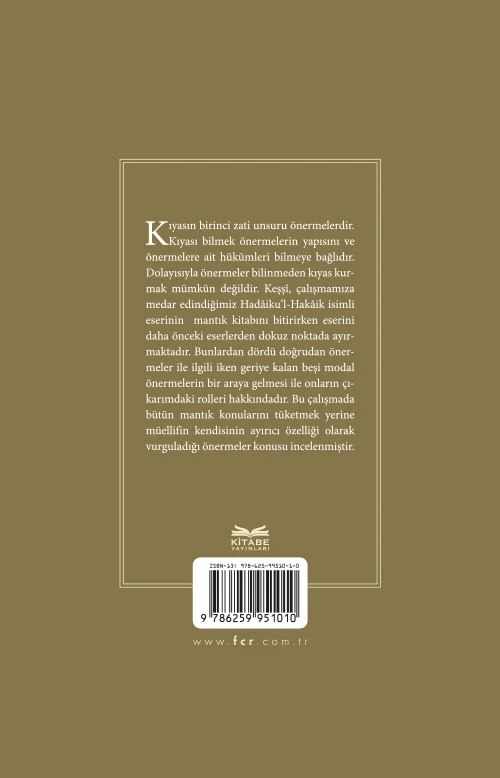 Zeynuddin el-Keşşî’de Önermeler - Görsel 2