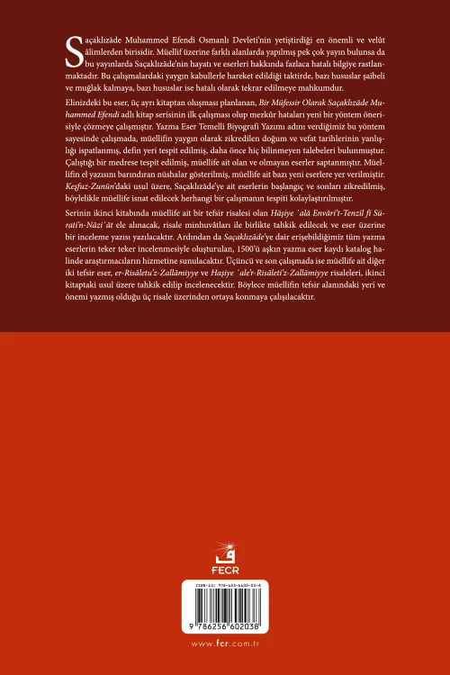 Bir Müfessir Olarak Saçaklızade Muhammed Efendi - Görsel 2