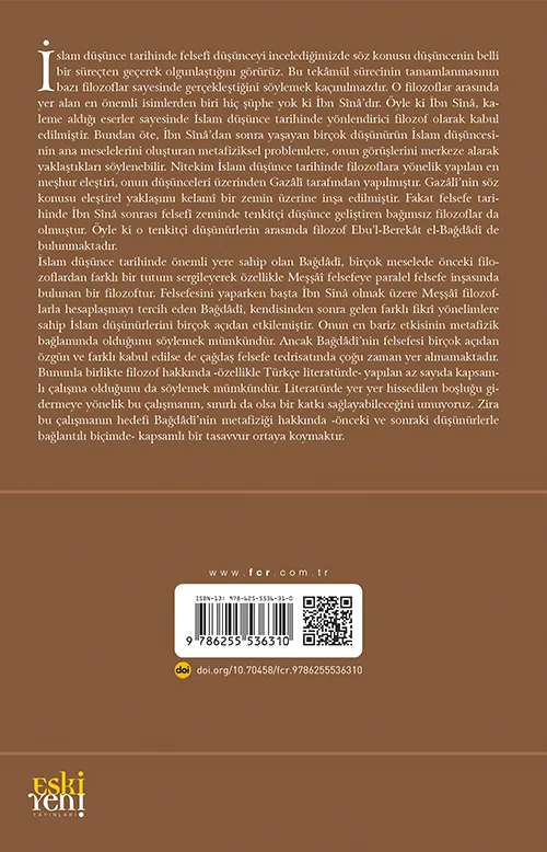 Felsefî Düşüncenin Dönüşümü -Ebu’l-Berekât el-Bağdâdî’nin Metafizik İnşası- - Görsel 2