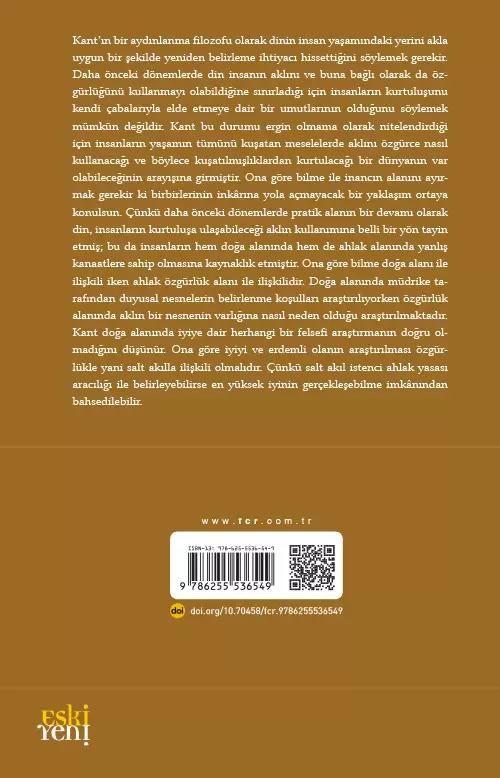 Kant'ta Özgürlük Ahlak ve Din - Görsel 2