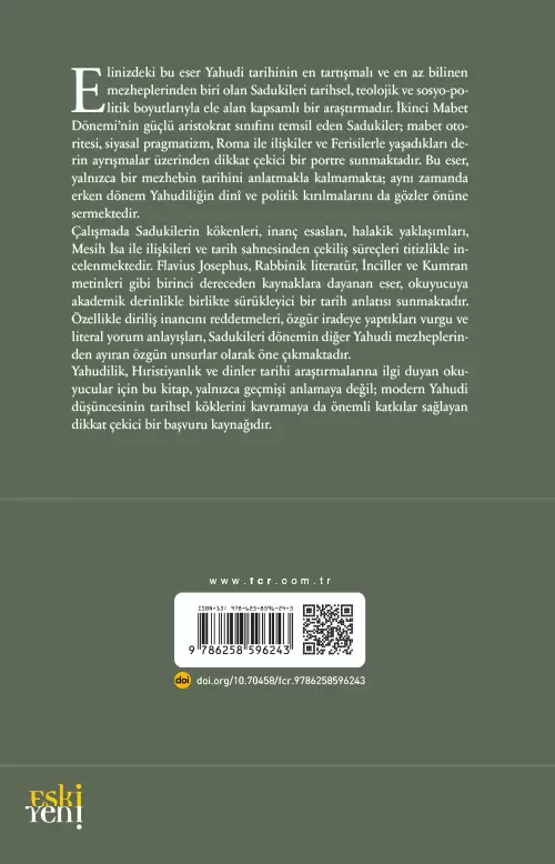 Aristokrat Bir Yahudi Mezhebi Olarak Sadukiler - Görsel 2
